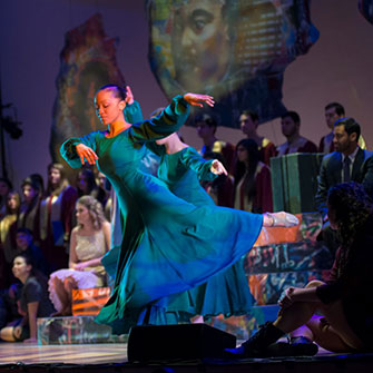 A student dancing. Links to Donor-Advised Funds A student dancing. Links to Donor-Advised Funds